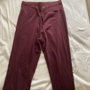 h and m maroon sweatpants xs